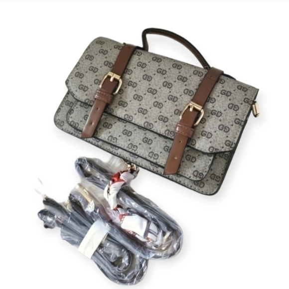 Various Handbags - Monogram Canvas Crossbody Top Handle Bag